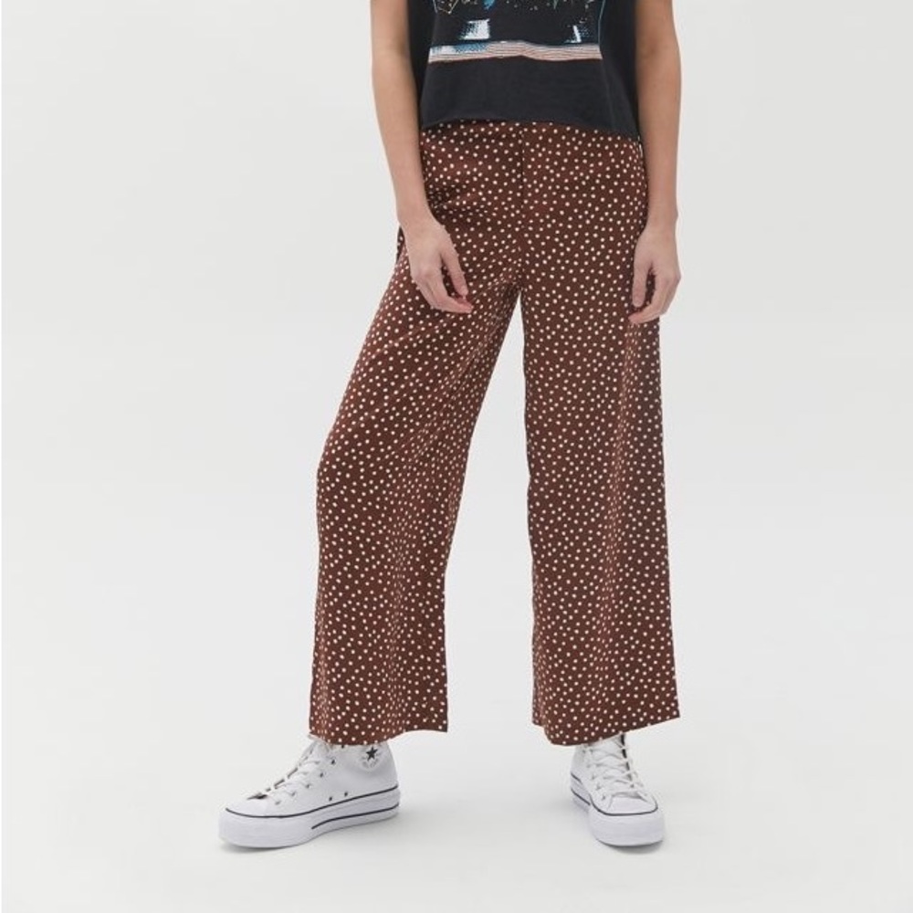 urban outfitters olympia satin wide leg pant